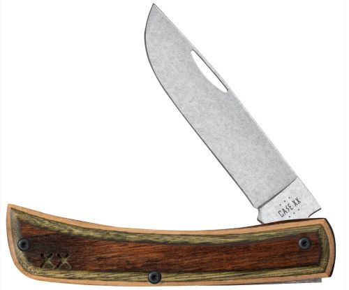 Case Knives Crossroads Series Brown Green Laminate Sod Buster Jr Folding Knife