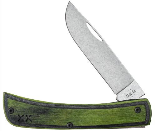 Case Knives Crossroads Series Green Black Laminate Sod Buster Jr Folding Knife