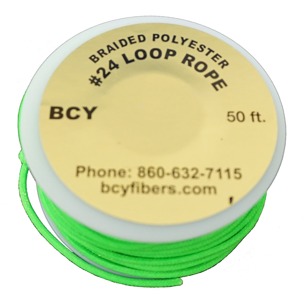 BCY 24 D-Loop Bowstring Material Neon Green 50 ft.