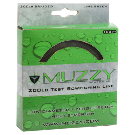 Muzzy Bowfishing Line Lime Green 200 lb. Test 100 ft.