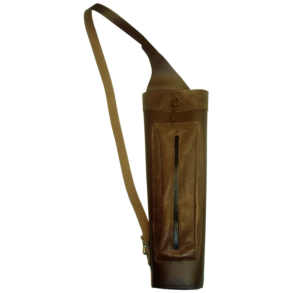 Wyandotte Traditional Leather Shoulder Quiver with Pocket Medium RH