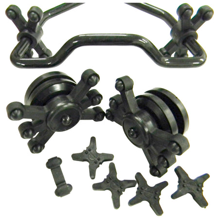 BowJax Complete Crossbow Dampener Kit Split Limb Black