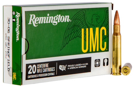 Remington 23699 UMC Full Metal Jacket FMJ 150 Grain .30-06 Springfield