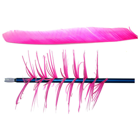 Trueflight Spiral Wrap Flu-Flu Feathers Pink RW 100 Pack