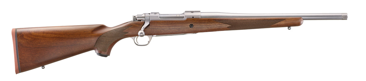Ruger 67104 Hawkeye Hunter 308 Win 4+1 16.60" Satin Threaded Barrel, Satin Stainless Steel Receiver w/Integral Scope Mount, American Walnut Fixed Stock, Right Hand