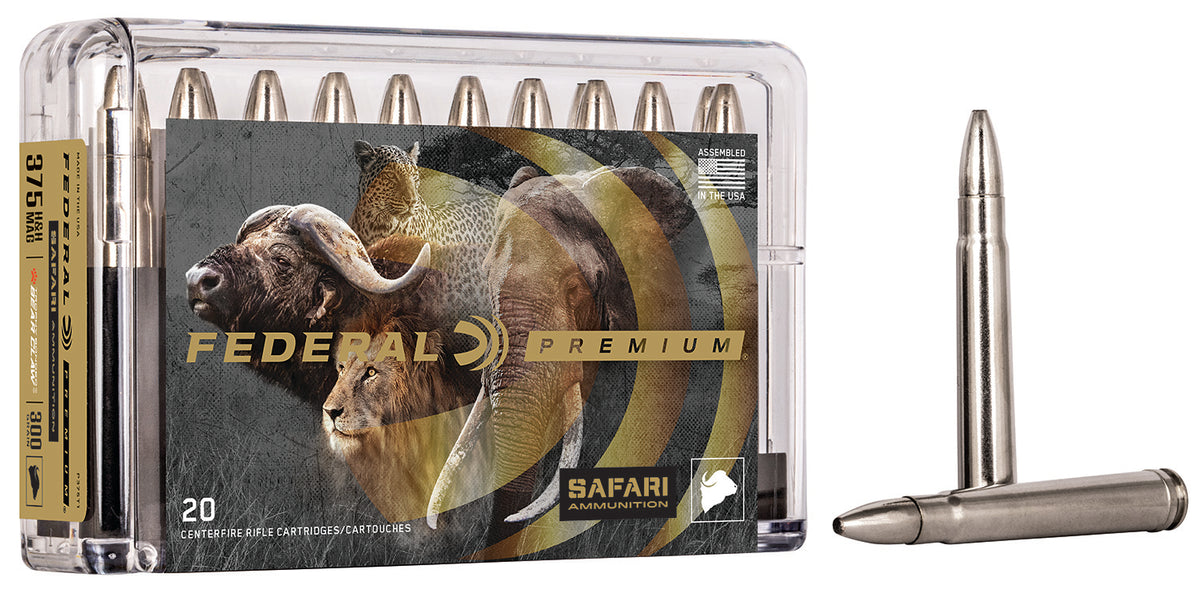 Federal Premium Safari Cape-Shok .375 H&H Mag 300 gr JSP ammo