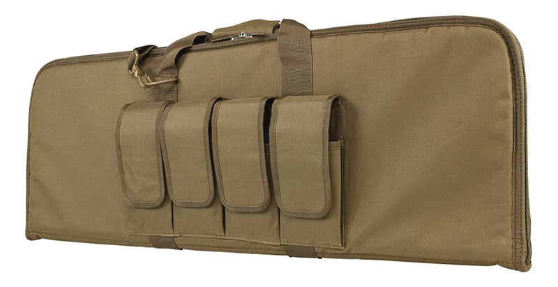 NcSTAR VISM AR/AK Carbine Case 36" 4 Mag Pouches Lockable Tan