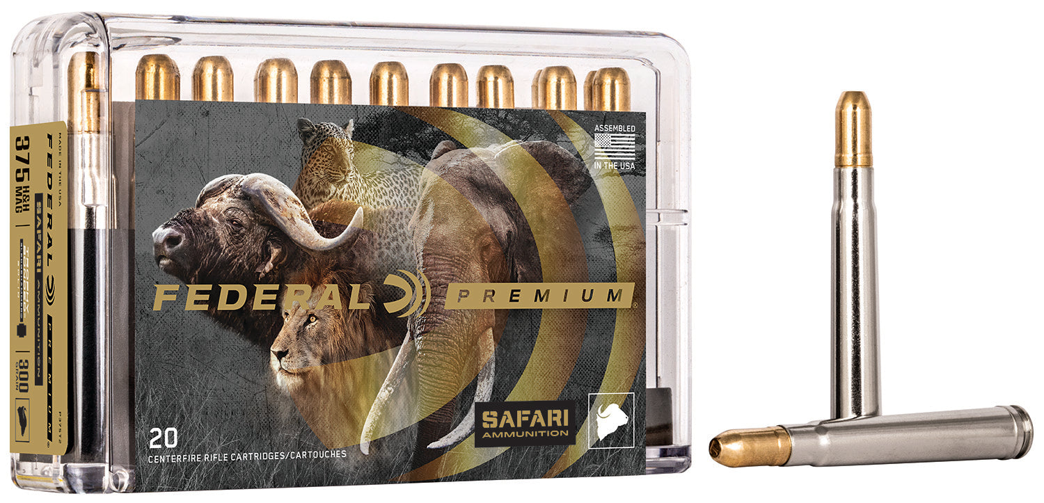 Federal Premium Safari Cape-Shok .375 H&H Mag 300 gr FMJ ammo