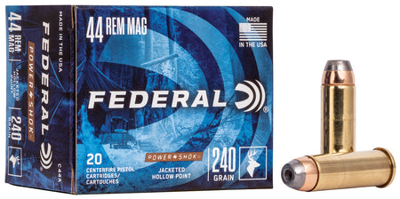 Federal C44A Power-Shok Jacketed Hollow Point JHP 240 Grain .44 Magnum
