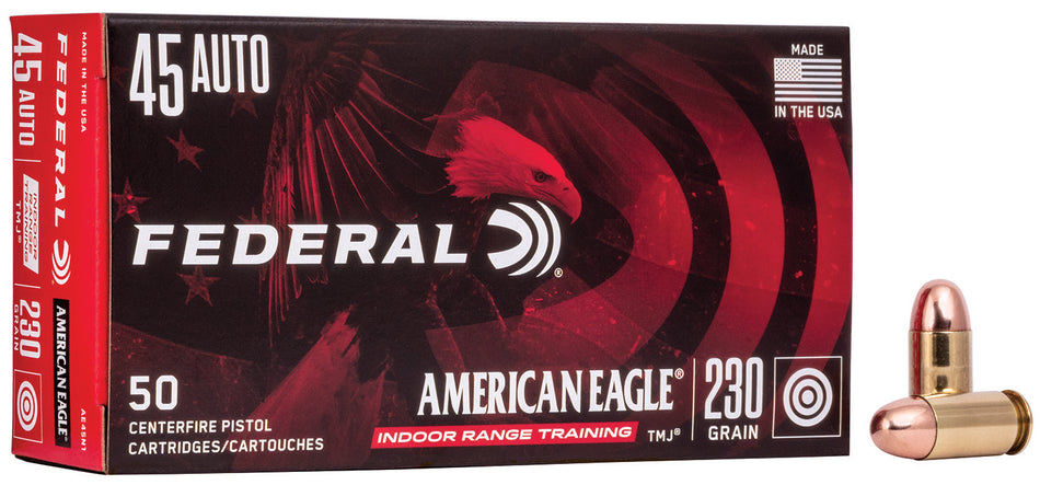 American Eagle AE45N1 IRT Total Metal Jacket TMJ 230 Grain .45 ACP/Auto