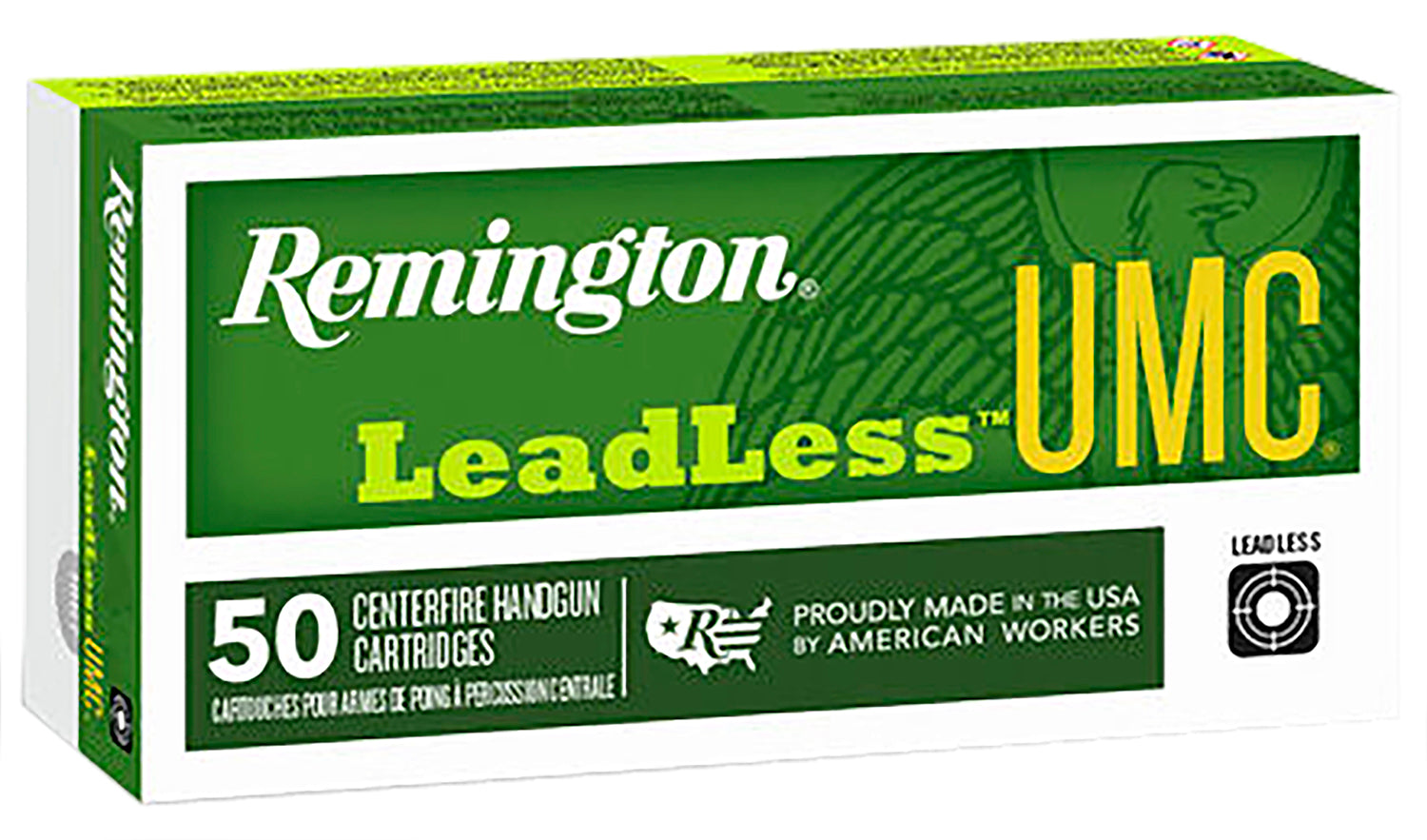 Remington 23791 UMC Leadless Flat Nose Enclosed Base  180 Grain .40 S&W