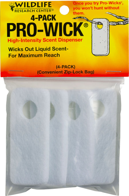 Wildlife Research 370 Pro-Wick Synthetic Felt Scent Dispensers 4-Pack