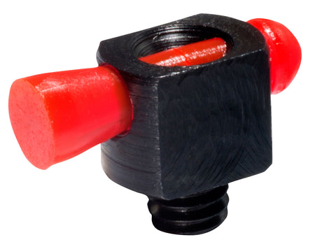 HiViz BD1008R Spark II Bead Replacement Front Sight Black with Red Fiber Optic Universal Threads