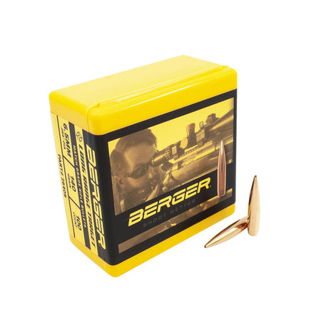 Berger 6.5 Creedmoor 140 Grain Tangent Boat Tail Target Match Grade Bullets 100/Box