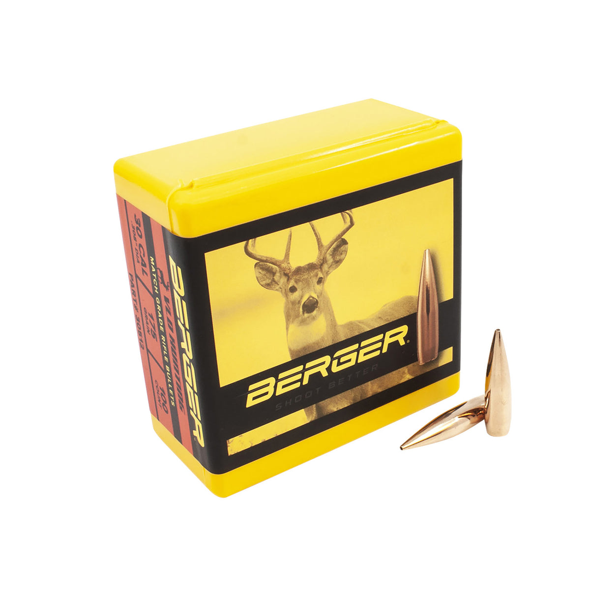 Berger 30 Caliber 175 Grain VLD Hunting Long Range Bullets 100/Box