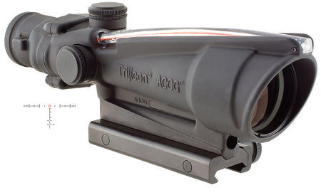 Trijicon ACOG 100153 3.5x35mm Fixed Riflescope Black Hardcoat Anodized Illuminated Red Horseshoe .223/5.56 BDC Reticle