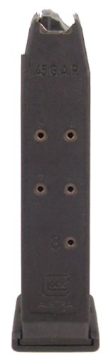 Glock MF38008 G38 8rd 45 GAP Black Polymer Handgun Magazine