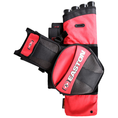 Easton Flipside 4-Tube Hip Quiver Red Reversible RH/LH