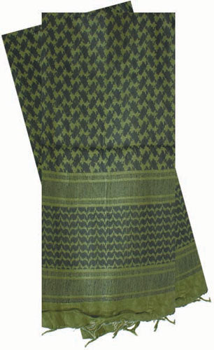 Red Rock Shemagh Tactical Head Wrap in Olive Drab and Black