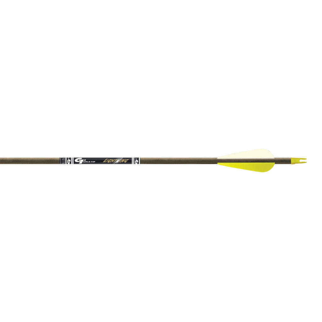Gold Tip Lightning Arrows Black 2.5in. Vanes 6-Pack