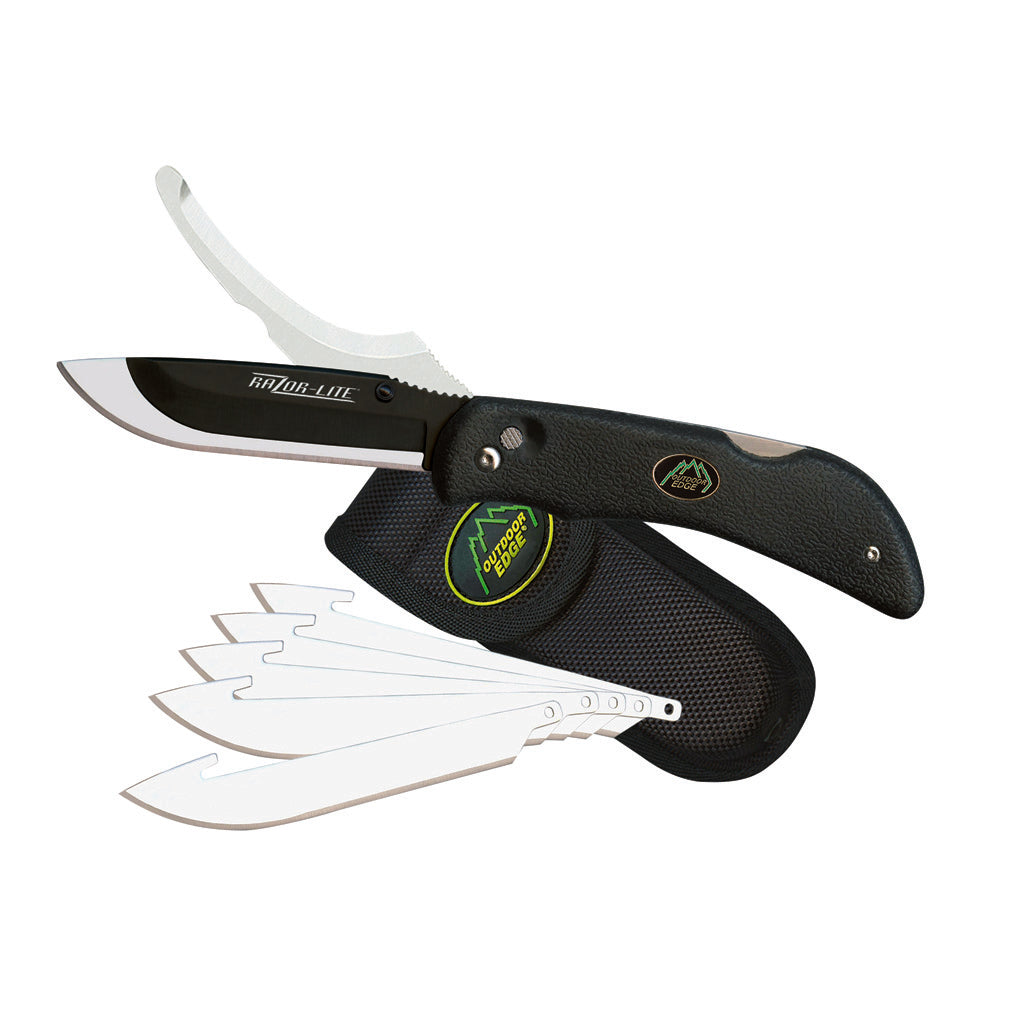 Outdoor Edge Razor-Pro Folding Knife Black with 6 Replacement Blades