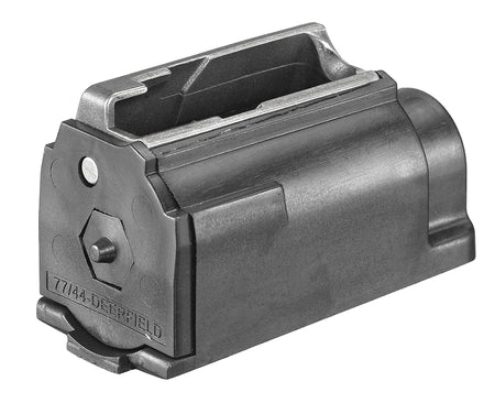 Ruger 90176 4rd Rotary Magazine 44 Rem Mag Fits Ruger 77/44 Bolt-Action, Black Plastic