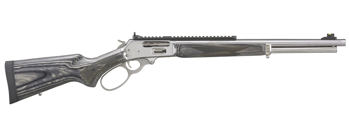 1895SBL, .45-70 Govt.,19" Stainless Threaded Barrel, Laminate Stock, Fiber Optic Sight, 5-Rd
