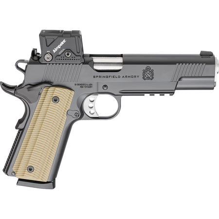 Springfield Armory PO9230COA 1911 Operator AOS 45 ACP 8+1 5" Match Grade Barrel, Carbon Steel Steel Frame w/Beavertail & Picatinny Rail