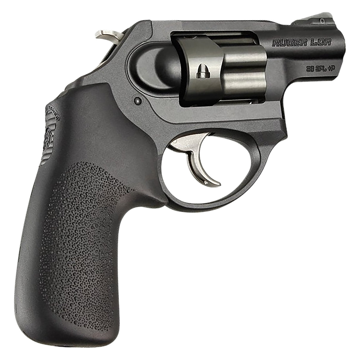 Hogue 78030 Tamer Black Rubber Cushion Grip without Finger Grooves for Ruger LCR and LCRx