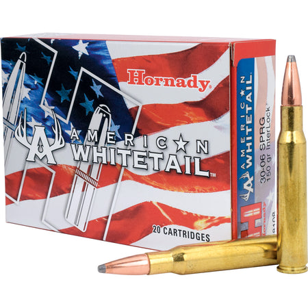 Hornady 30-06 American Whitetail 150gr InterLock Spire Point Ammo