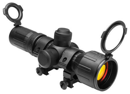 NcStar SEECR3942R Compact Tactical 3-9x42mm Illuminated P4 Sniper Reticle Rifle Scope 30mm Tube
