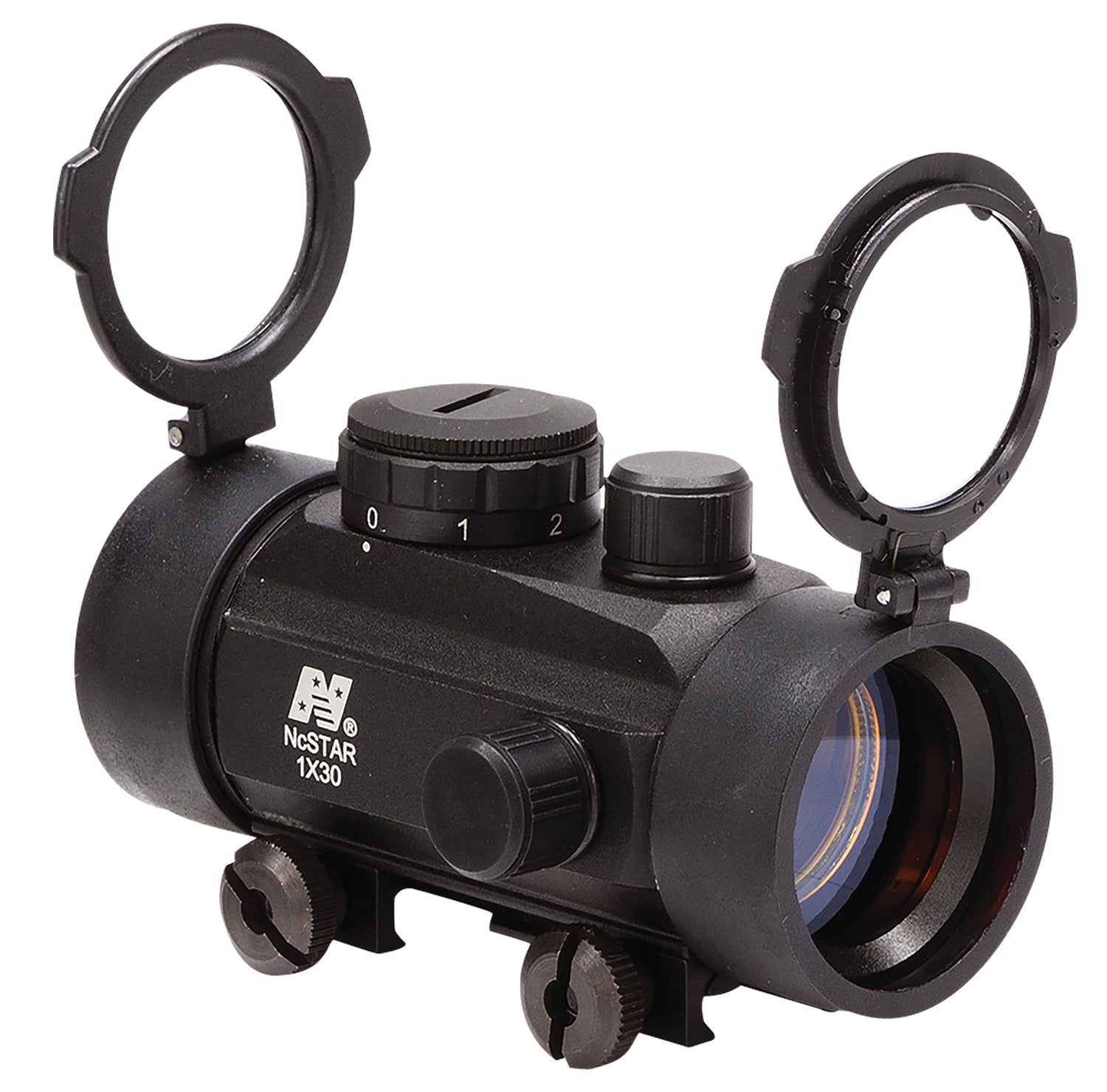 NcStar DBB130 30mm Red Dot Tube Reflex Optic Black Anodized 1x Integrated Weaver Mount