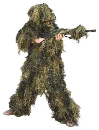Red Rock 5-Piece Ghillie Suit Woodland Camo Youth Large