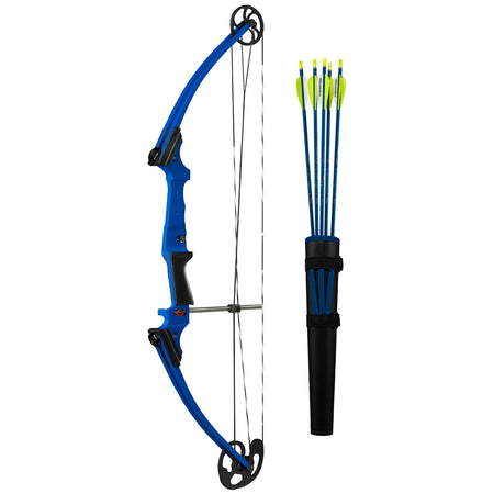 Genesis Bow Archery Set Blue Right Hand with Quiver and Arrows