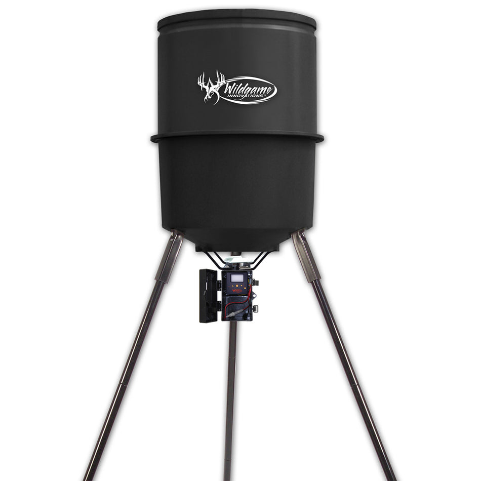 Wildgame Quick Set 225 lb Free Standing Game Feeder with Digital Timer