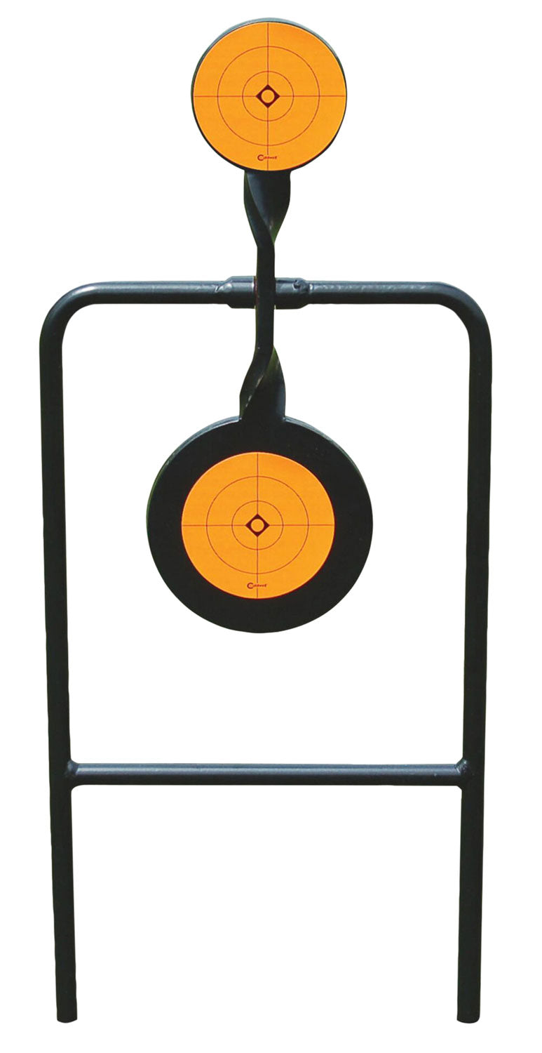 Caldwell 133565 Plink n Swing Double Spin Handgun Steel Target Black/Orange 4.25"