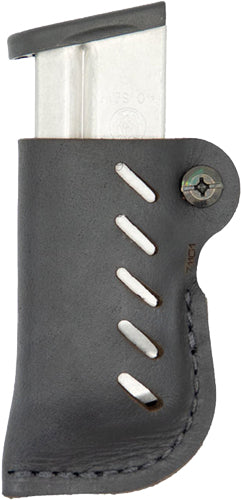 VersaCarry Leather Single Stack Magazine Holder FlexVent OWB Black