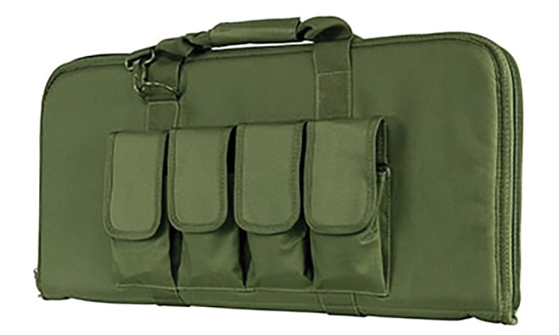 NcSTAR VISM AR/AK Pistol Case 28" 4 Mag Pouches Lockable Green