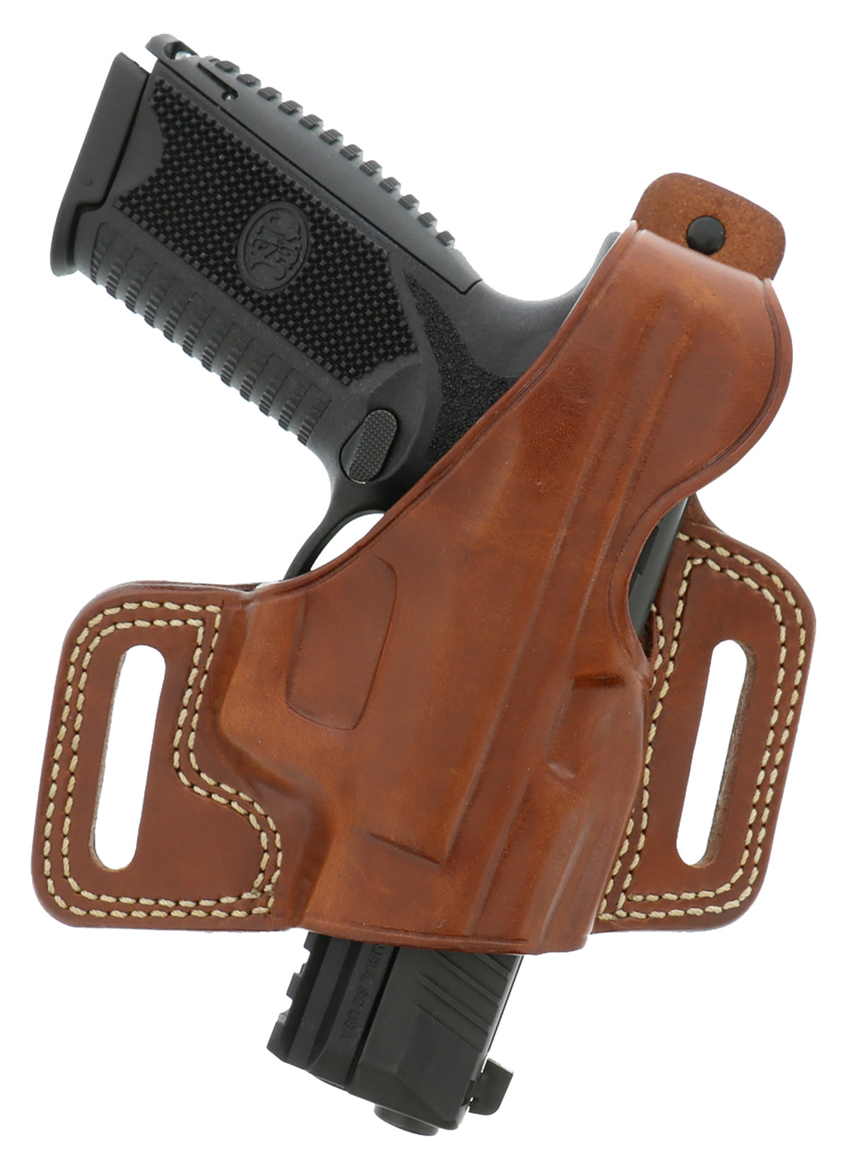 Galco SIL212 Silhouette OWB Tan Leather Belt Slide Holster for 1911 3.50" Barrel Right Hand