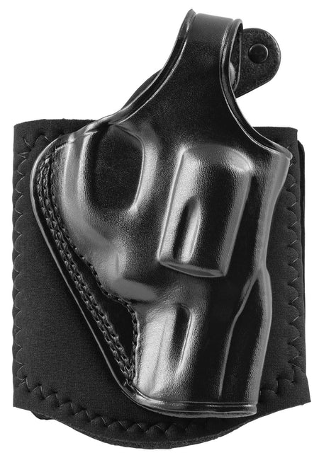 Galco AG298B Ankle Glove Black Leather Hook & Loop Ankle Holster for Glock 29/30/30S Right Hand