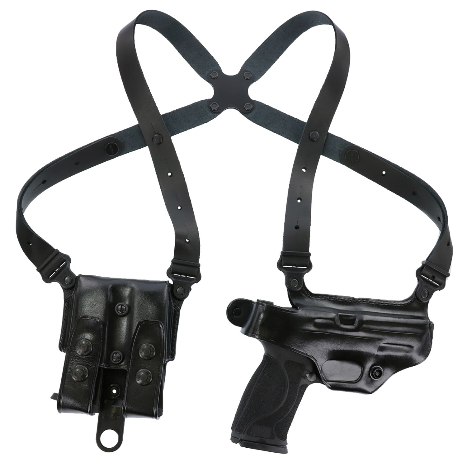 Galco MC248B Miami Classic Shoulder Holster System Leather Fits Sig P220/P226/Browning BDA Right Hand