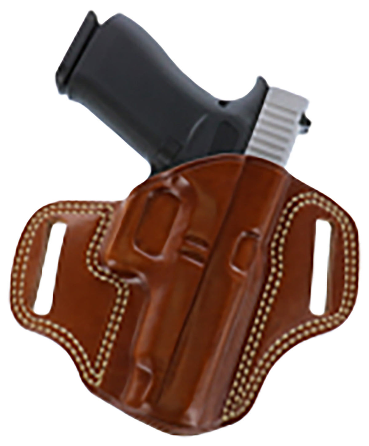 Galco CM212 Combat Master OWB Tan Leather Belt Slide Holster Fits 1911 Right Hand
