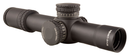 Trijicon AccuPower 1-8x28mm 34mm Tube FFP Illuminated Green Segmented Circle Crosshair MOA Rifle Scope - Black