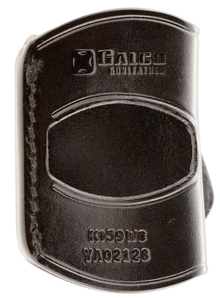 Galco YAQ212B Yaqui OWB Black Leather Belt Slide Holster Fits 1911 3-5" Barrel Right Hand