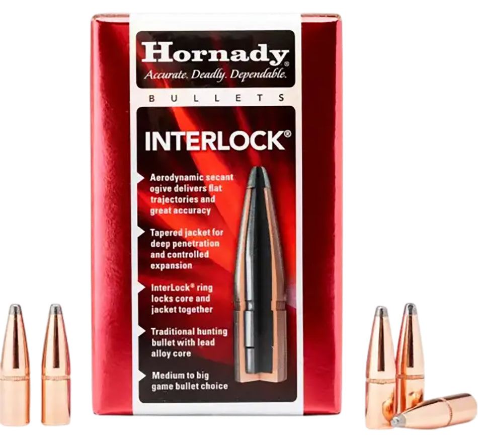 Hornady InterLock Bullets 405 Cal .411 300 gr SP 50 Per Box