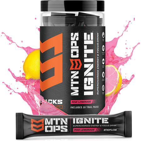 MTN OPS Ignite Pink Lemonade Energy Trail Packs 20 Count