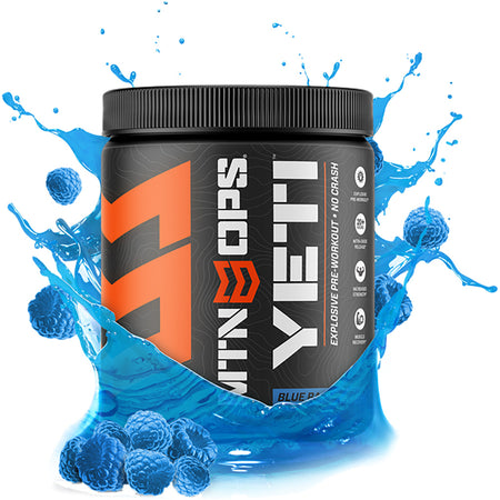 MTN OPS Yeti Pre-Workout Blue Raspberry Supplement