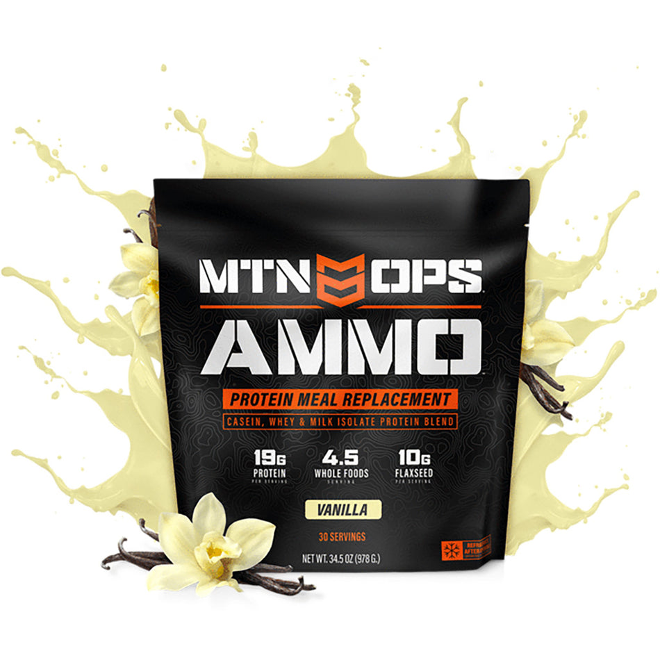 MTN OPS Ammo Whey Protein Meal Replacement Vanilla Flavor