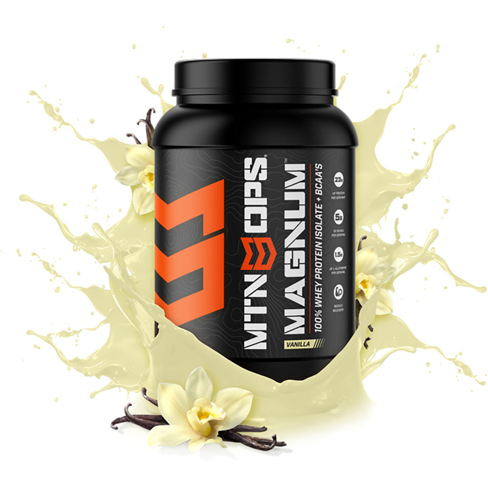 MTN OPS Magnum Whey Protein Plus BCAA Vanilla Flavor