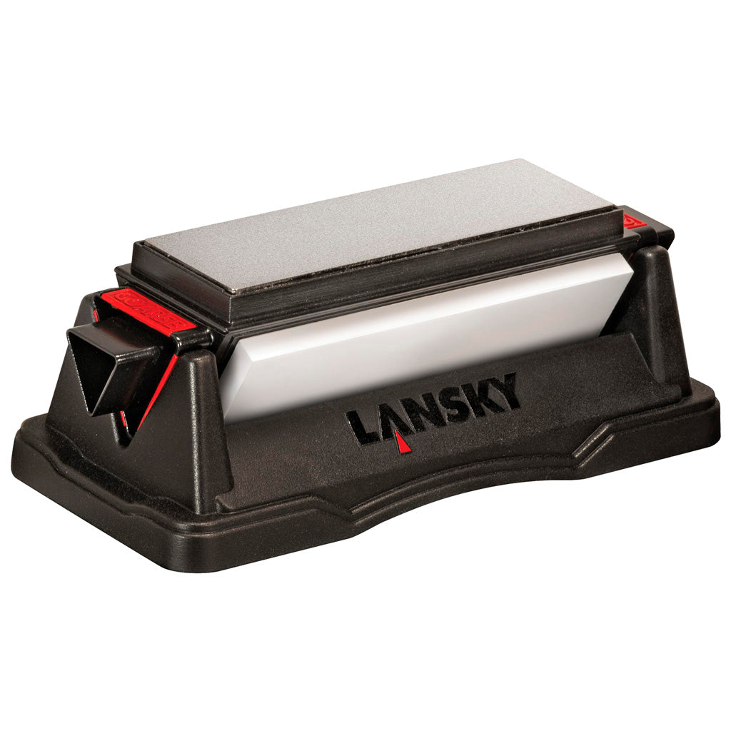 Lansky Tri-Stone Benchstone Diamond Alumina-Oxide Ceramic Sharpener